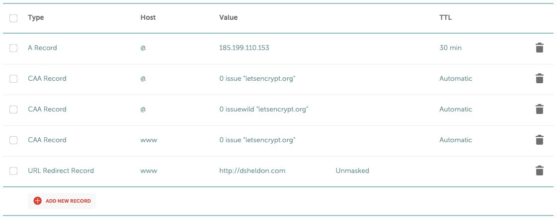 dns settings